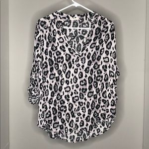 Animal print blouse